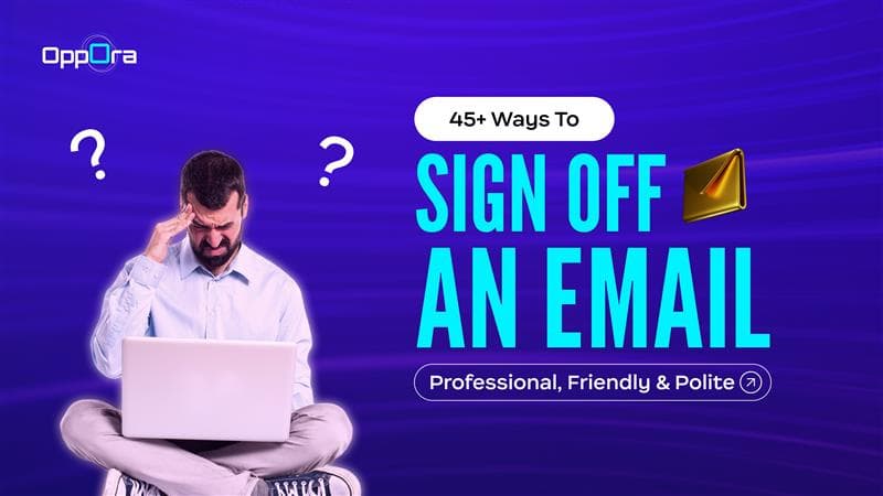 Ways to signoff an email
