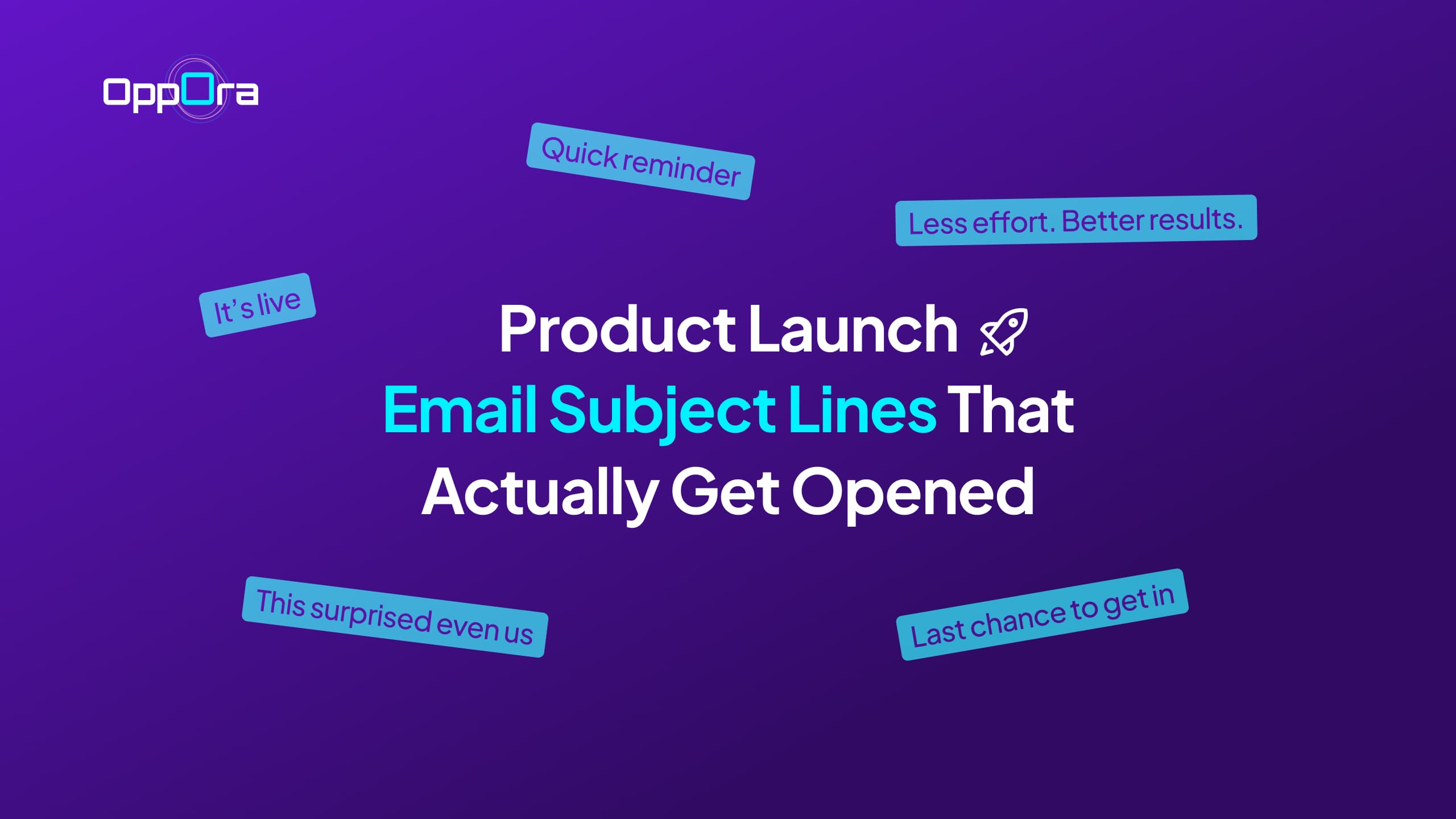 Product Launch Email Subject Lines