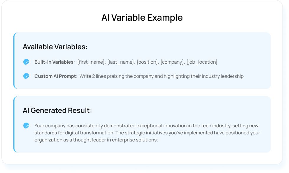 Personalize with Smart Variables